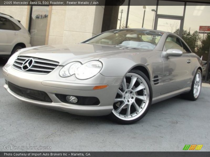Pewter Metallic / Ash 2005 Mercedes-Benz SL 500 Roadster