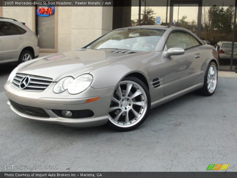 Pewter Metallic / Ash 2005 Mercedes-Benz SL 500 Roadster