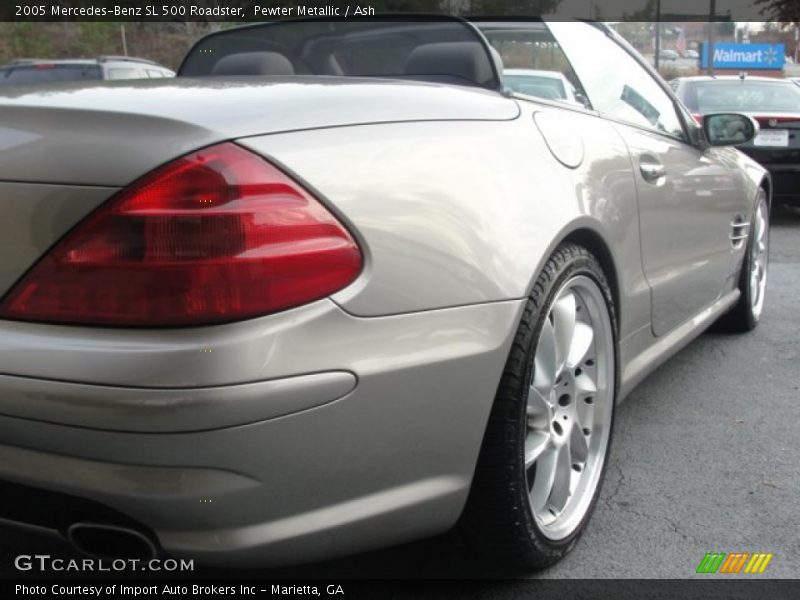 Pewter Metallic / Ash 2005 Mercedes-Benz SL 500 Roadster