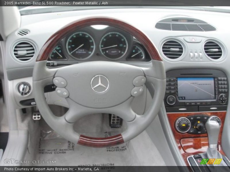 Pewter Metallic / Ash 2005 Mercedes-Benz SL 500 Roadster
