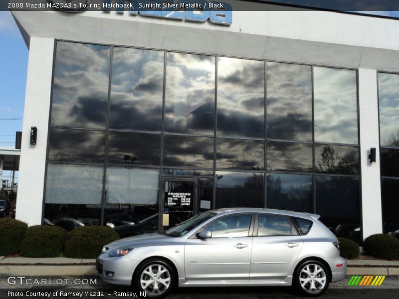 Sunlight Silver Metallic / Black 2008 Mazda MAZDA3 s Touring Hatchback