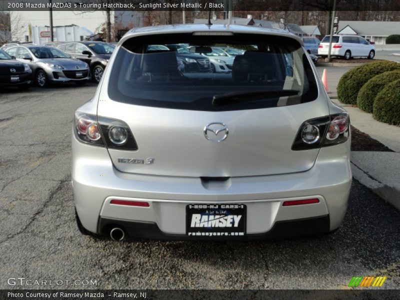 Sunlight Silver Metallic / Black 2008 Mazda MAZDA3 s Touring Hatchback