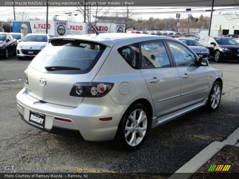 Sunlight Silver Metallic / Black 2008 Mazda MAZDA3 s Touring Hatchback