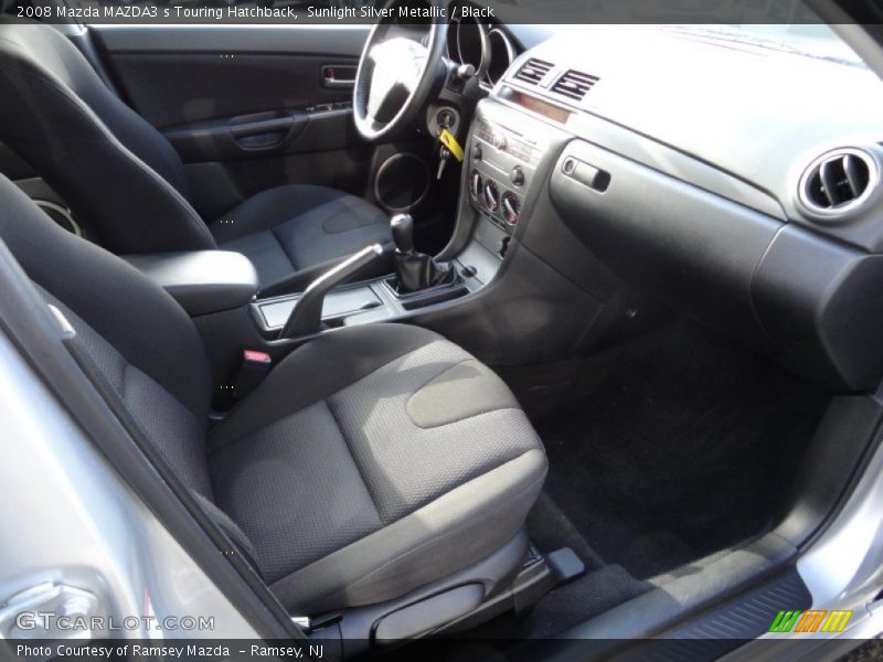 Sunlight Silver Metallic / Black 2008 Mazda MAZDA3 s Touring Hatchback