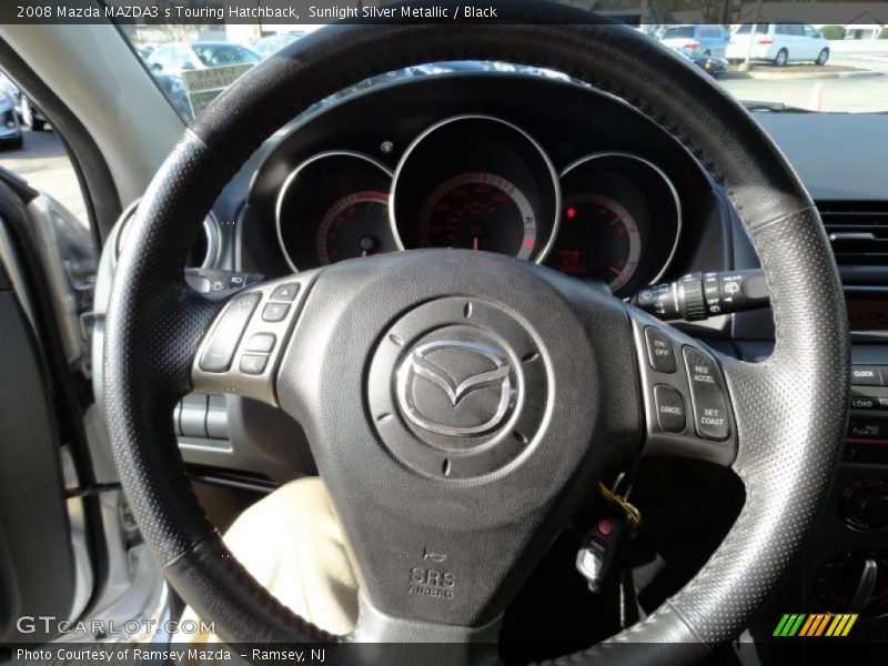 Sunlight Silver Metallic / Black 2008 Mazda MAZDA3 s Touring Hatchback
