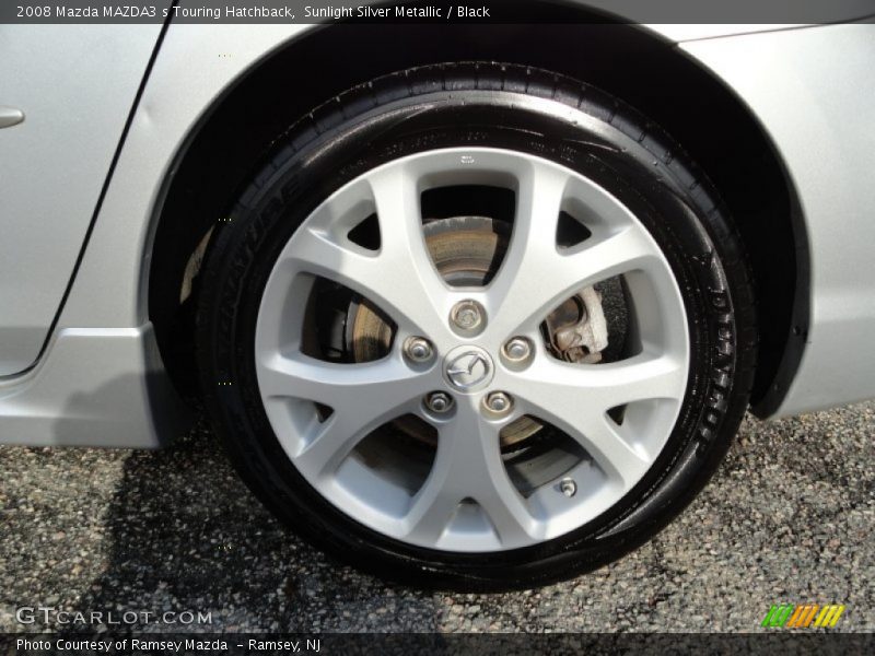Sunlight Silver Metallic / Black 2008 Mazda MAZDA3 s Touring Hatchback