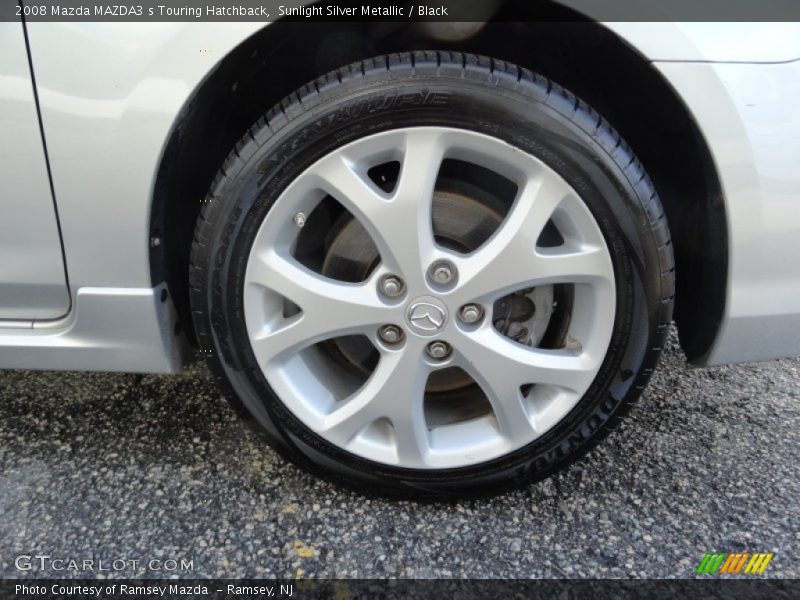 Sunlight Silver Metallic / Black 2008 Mazda MAZDA3 s Touring Hatchback