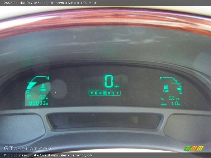 Bronzemist Metallic / Oatmeal 2002 Cadillac DeVille Sedan