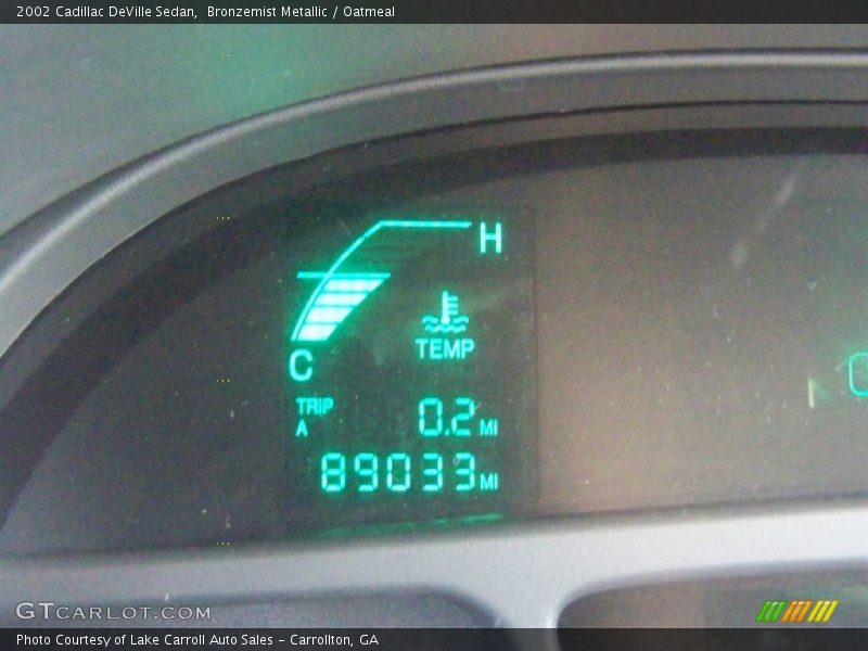 Bronzemist Metallic / Oatmeal 2002 Cadillac DeVille Sedan