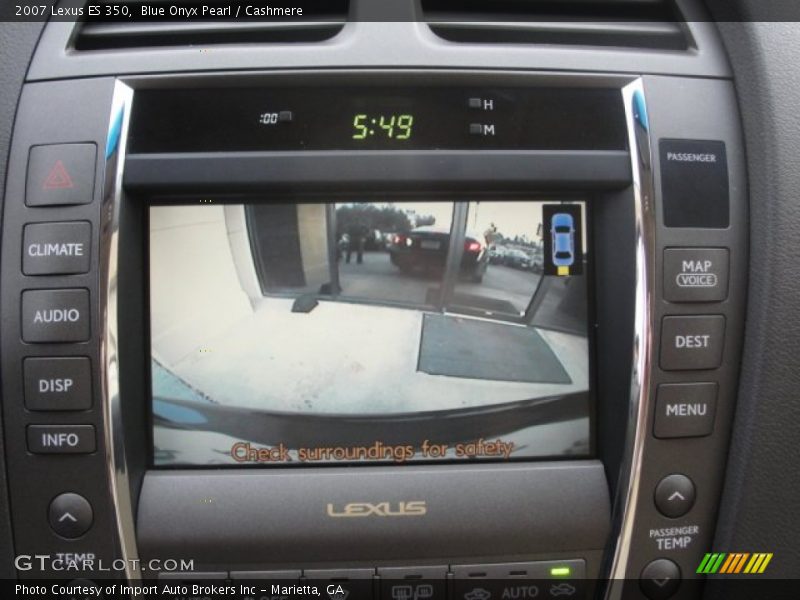 Blue Onyx Pearl / Cashmere 2007 Lexus ES 350
