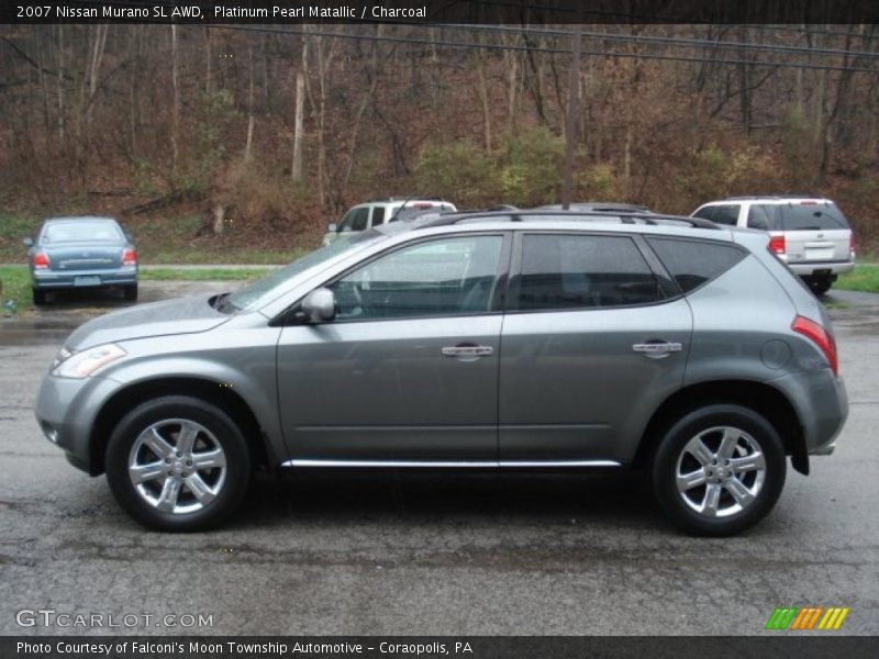 Platinum Pearl Matallic / Charcoal 2007 Nissan Murano SL AWD