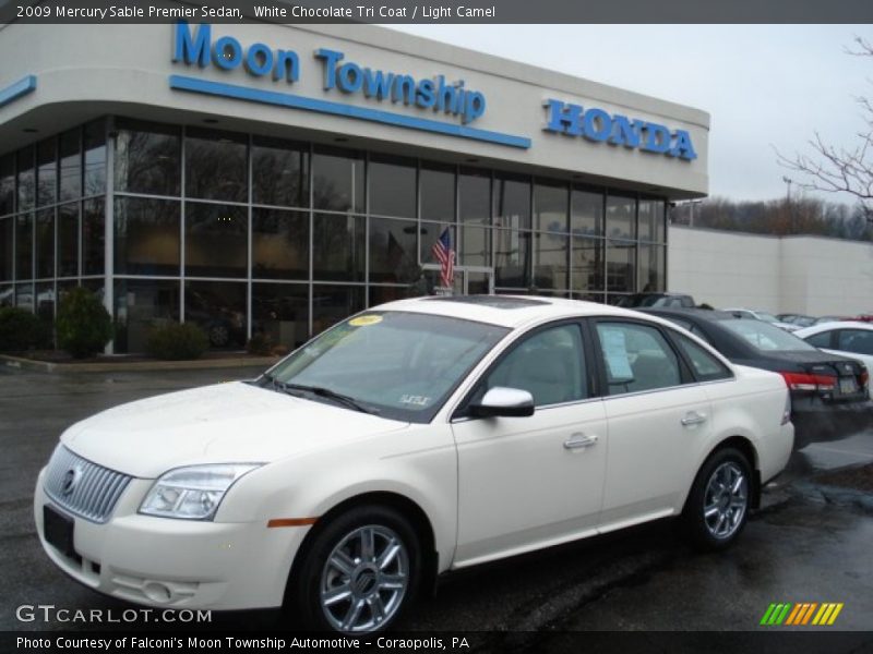 White Chocolate Tri Coat / Light Camel 2009 Mercury Sable Premier Sedan