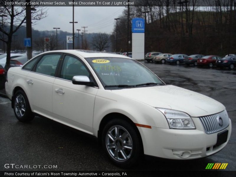 White Chocolate Tri Coat / Light Camel 2009 Mercury Sable Premier Sedan