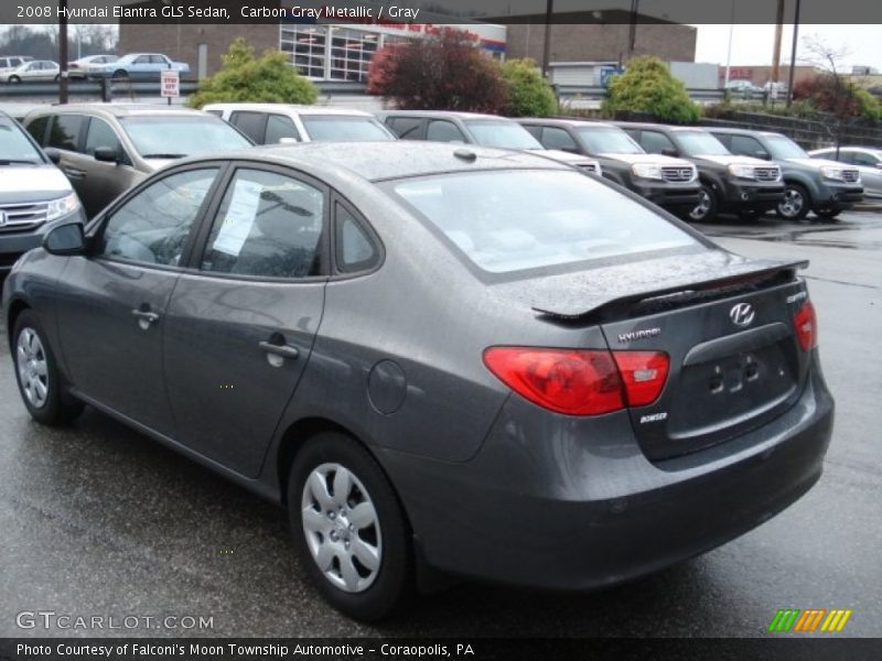 Carbon Gray Metallic / Gray 2008 Hyundai Elantra GLS Sedan