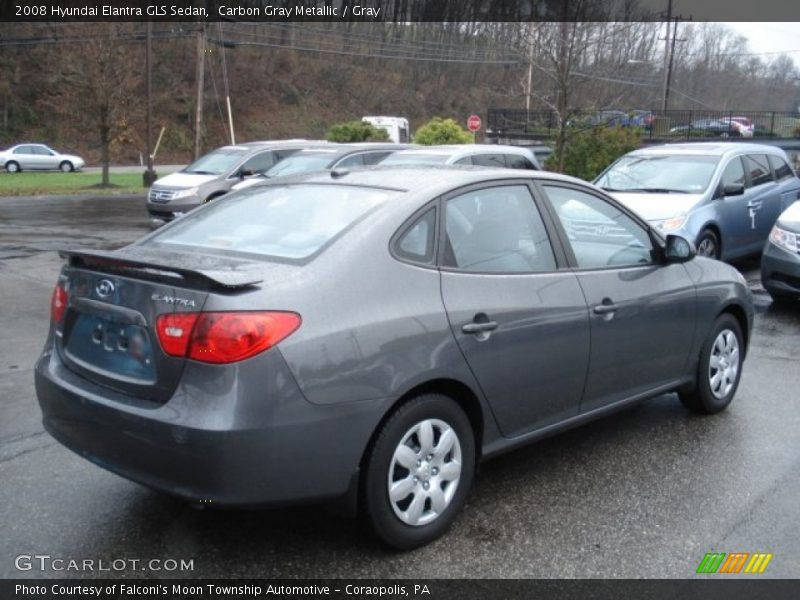 Carbon Gray Metallic / Gray 2008 Hyundai Elantra GLS Sedan