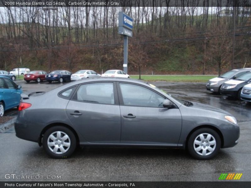 Carbon Gray Metallic / Gray 2008 Hyundai Elantra GLS Sedan