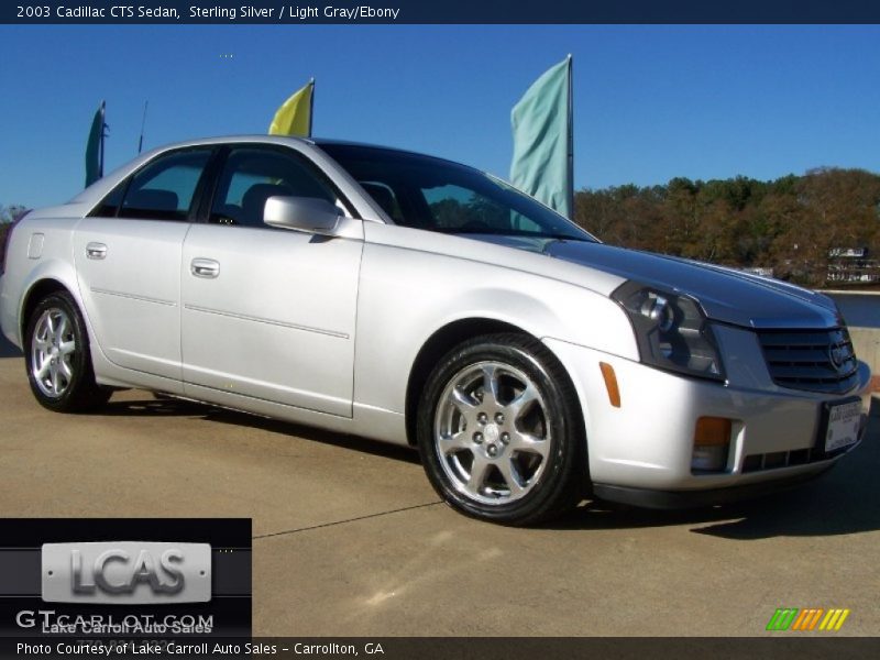Sterling Silver / Light Gray/Ebony 2003 Cadillac CTS Sedan