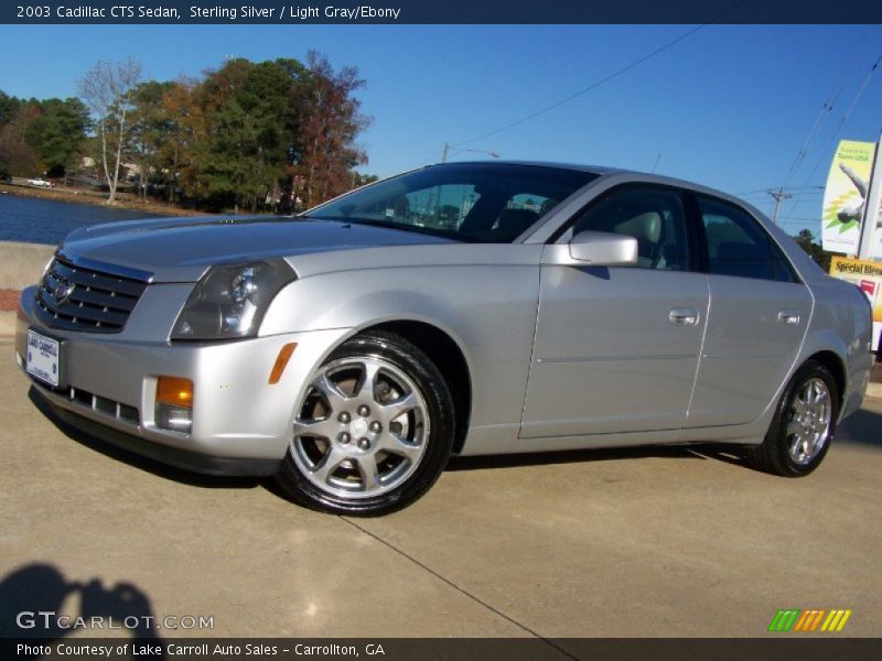 Sterling Silver / Light Gray/Ebony 2003 Cadillac CTS Sedan
