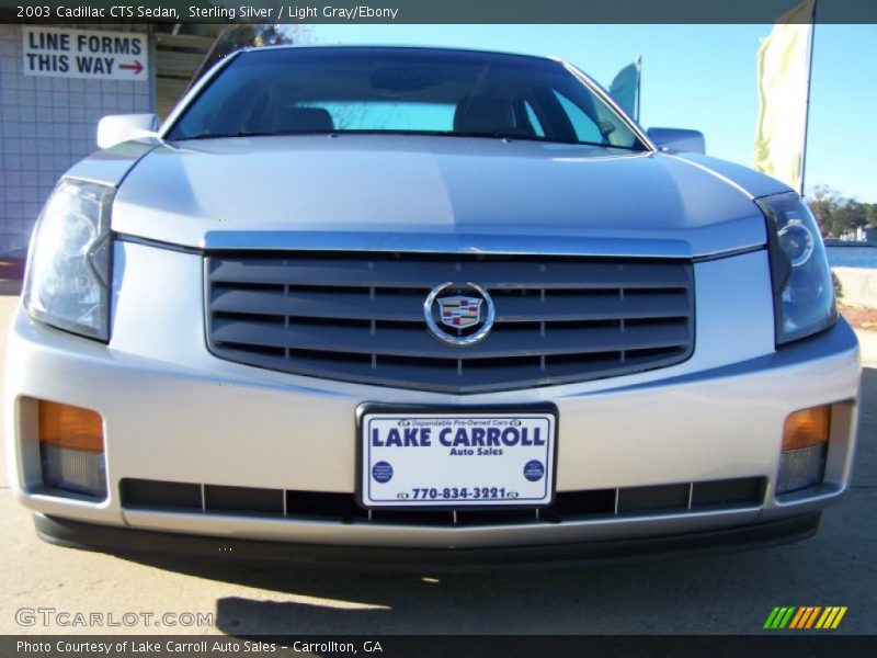Sterling Silver / Light Gray/Ebony 2003 Cadillac CTS Sedan