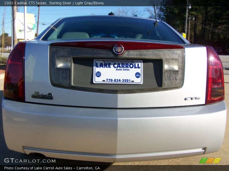 Sterling Silver / Light Gray/Ebony 2003 Cadillac CTS Sedan