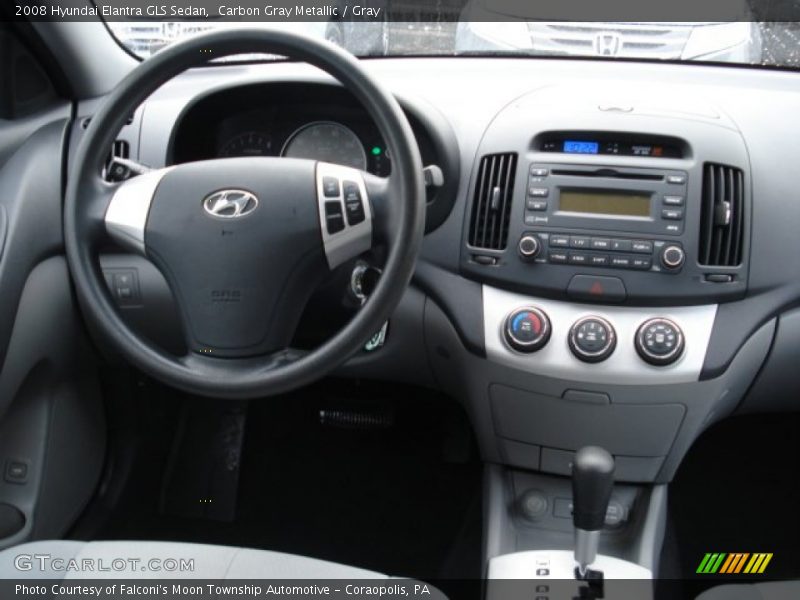 Carbon Gray Metallic / Gray 2008 Hyundai Elantra GLS Sedan