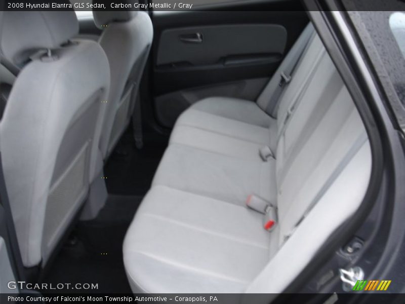 Carbon Gray Metallic / Gray 2008 Hyundai Elantra GLS Sedan
