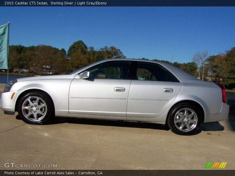 Sterling Silver / Light Gray/Ebony 2003 Cadillac CTS Sedan