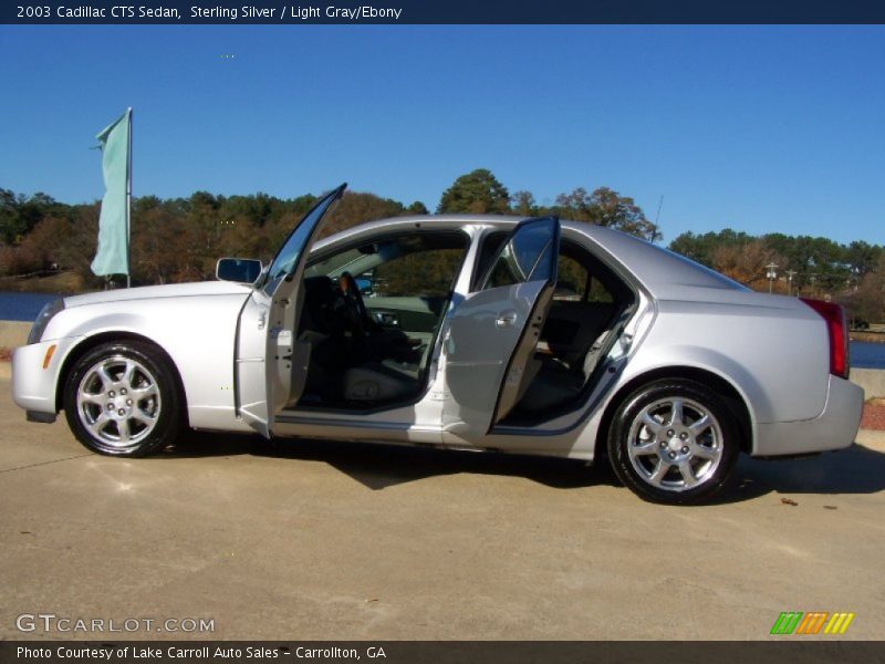 Sterling Silver / Light Gray/Ebony 2003 Cadillac CTS Sedan