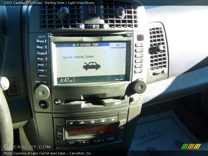 Sterling Silver / Light Gray/Ebony 2003 Cadillac CTS Sedan
