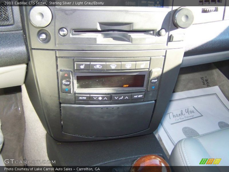 Sterling Silver / Light Gray/Ebony 2003 Cadillac CTS Sedan