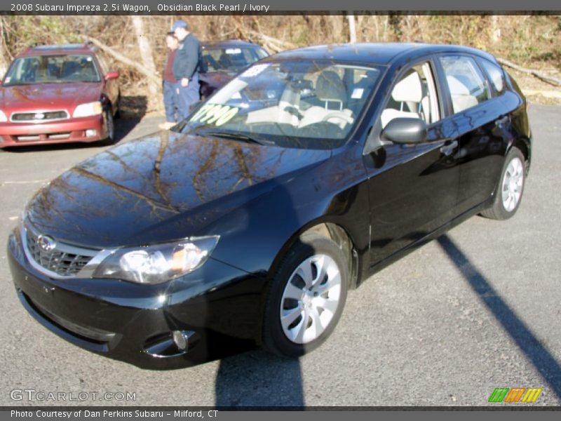 Obsidian Black Pearl / Ivory 2008 Subaru Impreza 2.5i Wagon