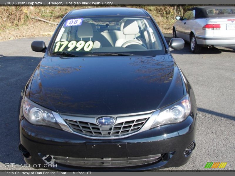Obsidian Black Pearl / Ivory 2008 Subaru Impreza 2.5i Wagon