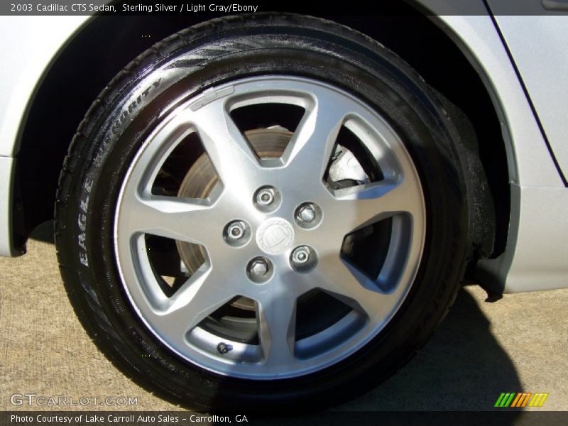 Sterling Silver / Light Gray/Ebony 2003 Cadillac CTS Sedan