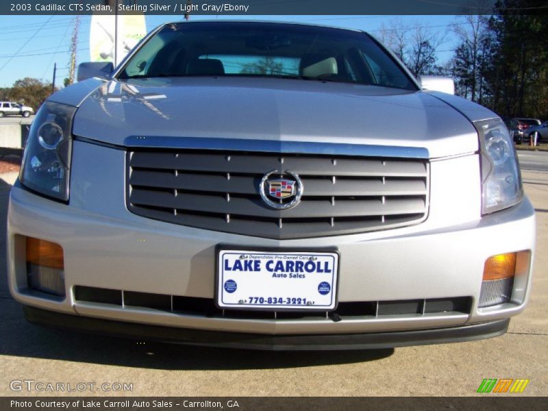 Sterling Silver / Light Gray/Ebony 2003 Cadillac CTS Sedan