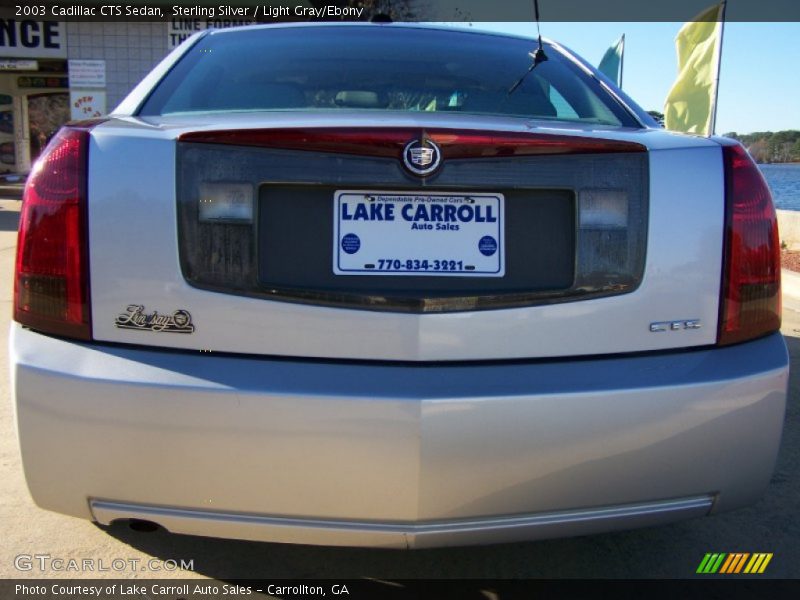 Sterling Silver / Light Gray/Ebony 2003 Cadillac CTS Sedan