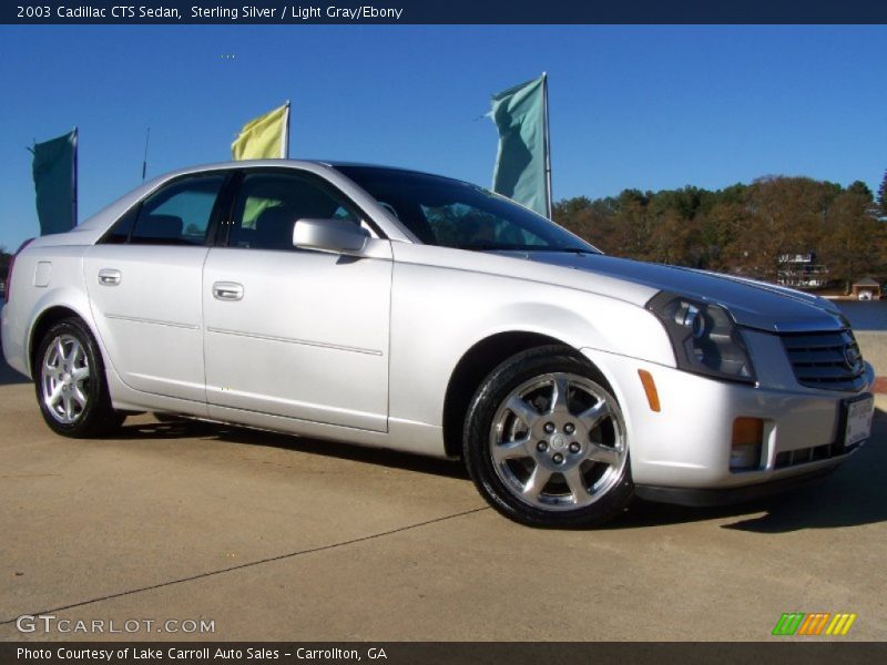 Sterling Silver / Light Gray/Ebony 2003 Cadillac CTS Sedan