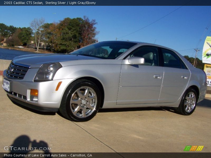 Sterling Silver / Light Gray/Ebony 2003 Cadillac CTS Sedan