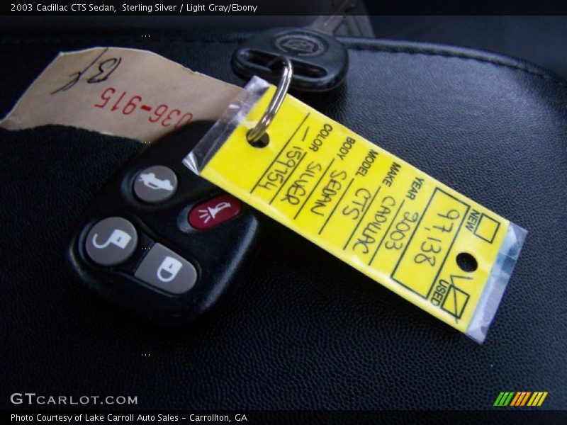 Sterling Silver / Light Gray/Ebony 2003 Cadillac CTS Sedan