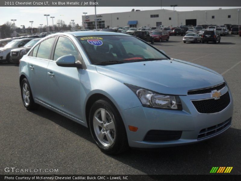 Ice Blue Metallic / Jet Black 2011 Chevrolet Cruze LT