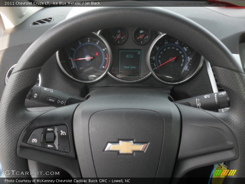 Ice Blue Metallic / Jet Black 2011 Chevrolet Cruze LT