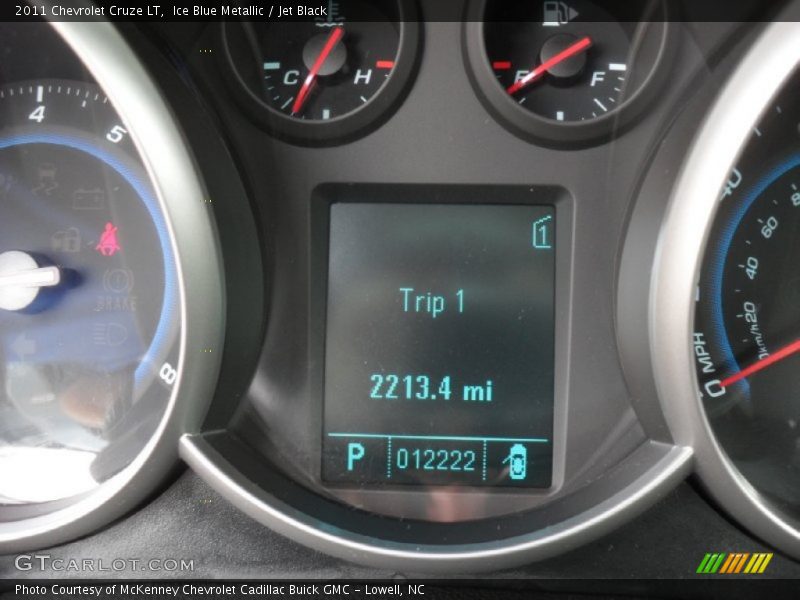 Ice Blue Metallic / Jet Black 2011 Chevrolet Cruze LT