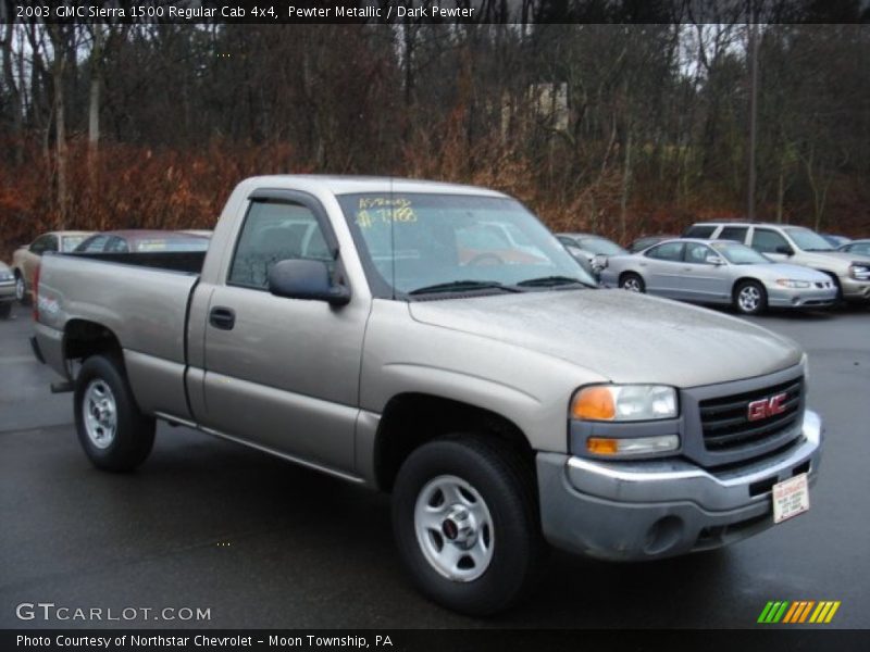 Pewter Metallic / Dark Pewter 2003 GMC Sierra 1500 Regular Cab 4x4