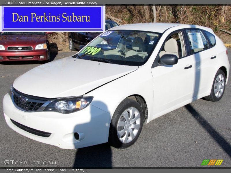 Aspen White / Ivory 2008 Subaru Impreza 2.5i Wagon