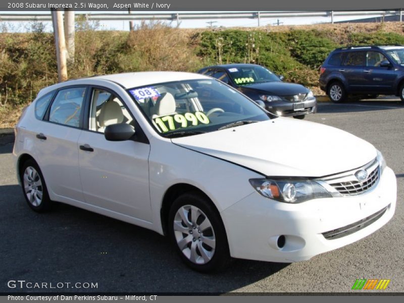 Aspen White / Ivory 2008 Subaru Impreza 2.5i Wagon