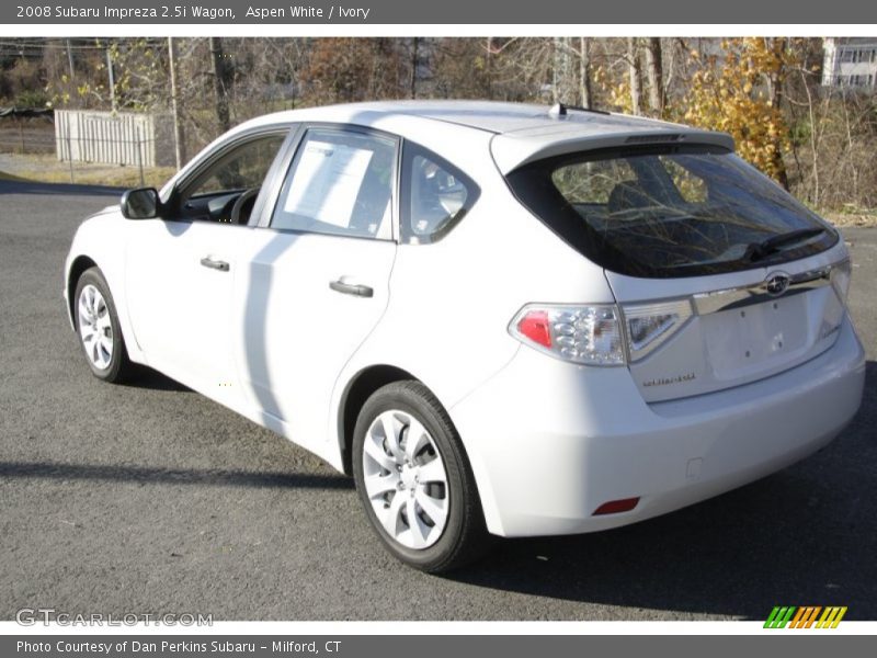 Aspen White / Ivory 2008 Subaru Impreza 2.5i Wagon