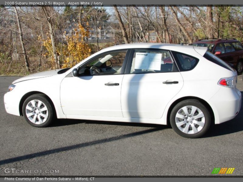 Aspen White / Ivory 2008 Subaru Impreza 2.5i Wagon