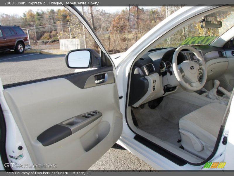 Aspen White / Ivory 2008 Subaru Impreza 2.5i Wagon