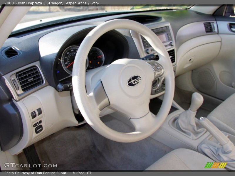 Aspen White / Ivory 2008 Subaru Impreza 2.5i Wagon