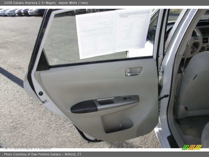 Aspen White / Ivory 2008 Subaru Impreza 2.5i Wagon