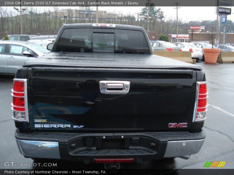 Carbon Black Metallic / Ebony 2009 GMC Sierra 1500 SLT Extended Cab 4x4